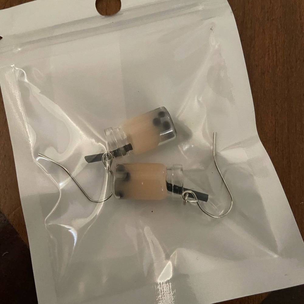 Sale 🎉Boba earrings - Picture 3 of 3